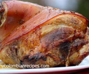 Pernil Asado Colombiano (Colombian-Style Roasted Pork Leg) |mycolombianrecipes.com