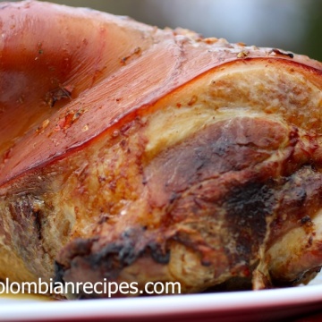 Pernil Asado Colombiano (Colombian-Style Roasted Pork Leg) |mycolombianrecipes.com