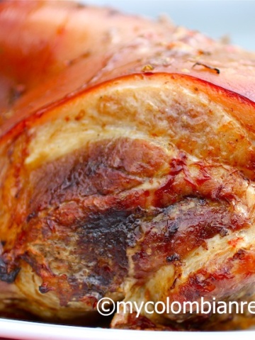 Receta de Pernil de Cerdo Colombiano|mycolombianrecipes.com