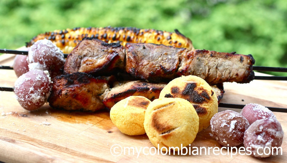 Chuzos o Pinchos de Cerdo (Colombian Grilled Pork Skewers)