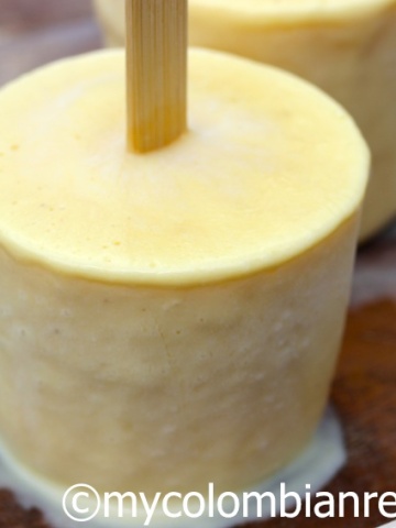 Paletas de Maracuyá (Creamy Passion Fruit Popsicles)