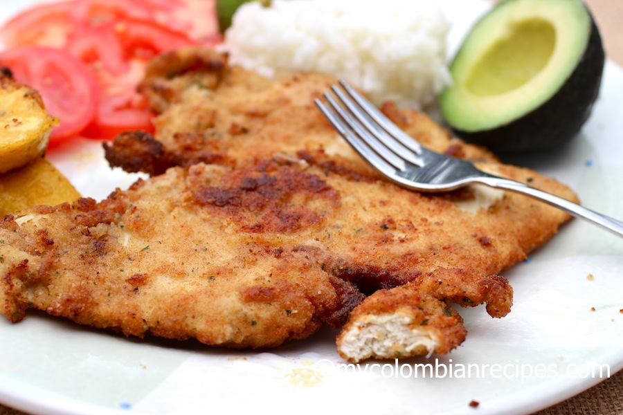 Chuleta de Pollo (Colombian-Style Breaded Chicken Breast)