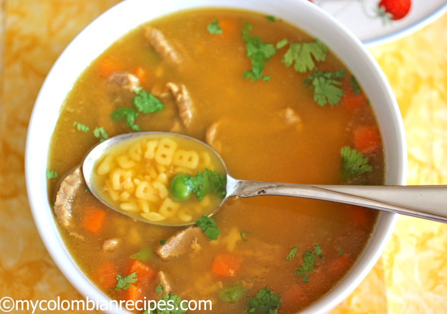 Sopa de Letras con Carne (Alphabet Soup)