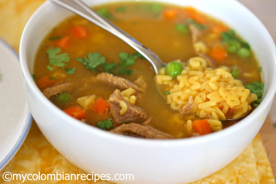 Sopa de Letras con Carne (Alphabet Soup)