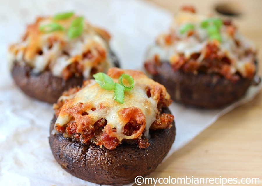 Mushrooms Stuffed with Chorizo