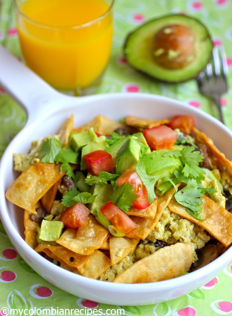 Mushroom and Leek Migas