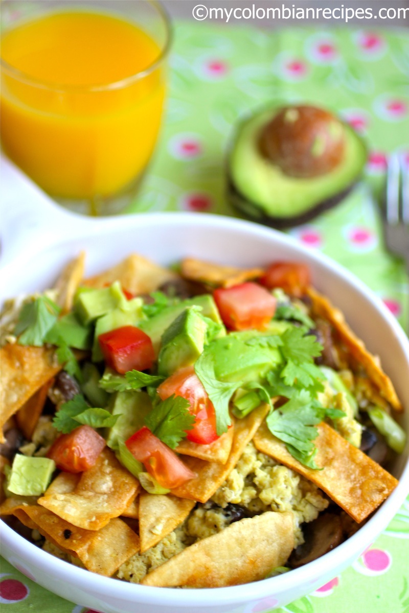 Mushroom and Leek Migas