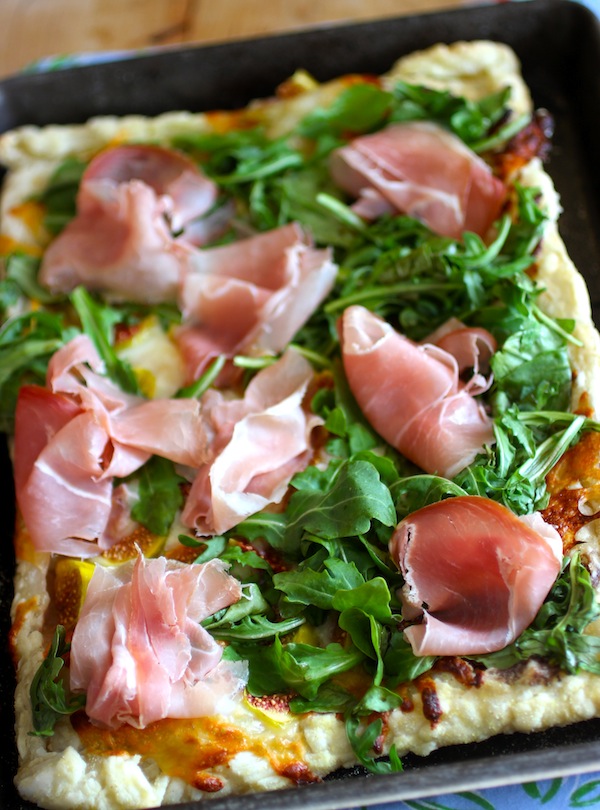 Arugula, Fig and Prosciutto Tart