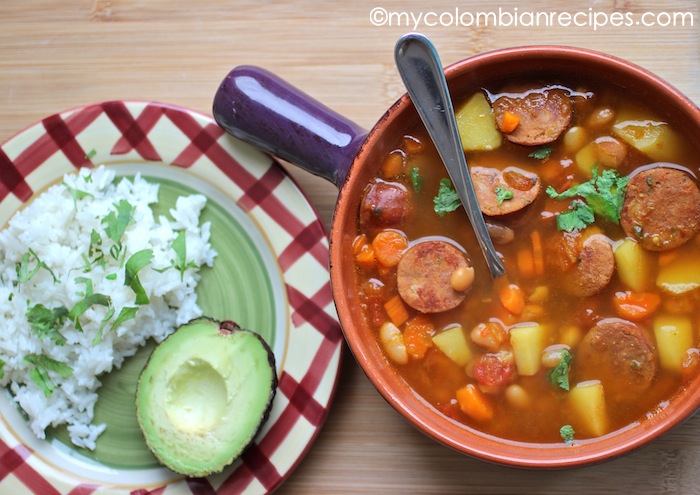 frijoles con chorizo