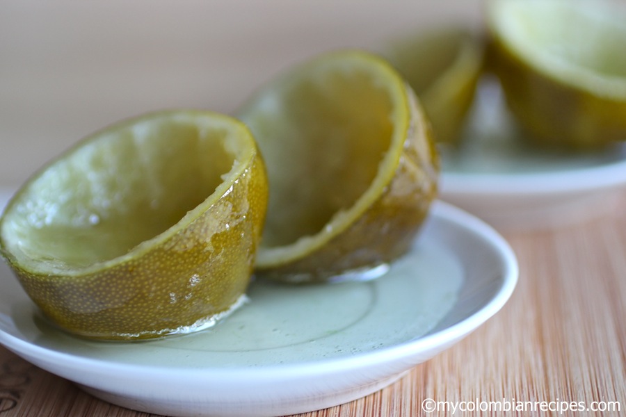 Dulce de Cascos de Limón (Candied Lime Shells)