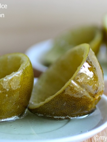 Dulce de Cascos de Limón (Candied Lime Shells)