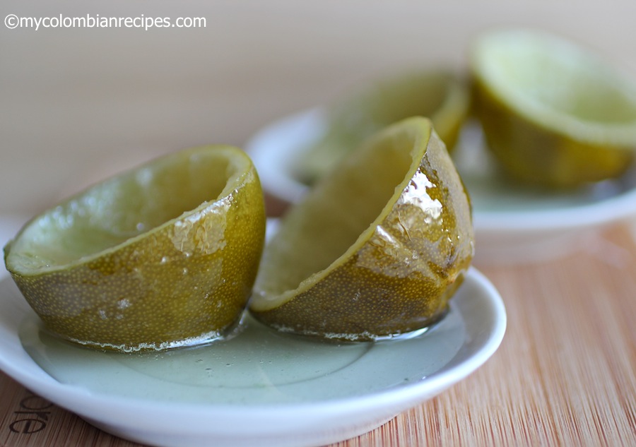 Dulce de Cascos de Limón (Candied Lime Shells)