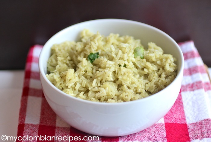 Arroz con Cilantro (Cilantro Rice)-My Colombian Recipes