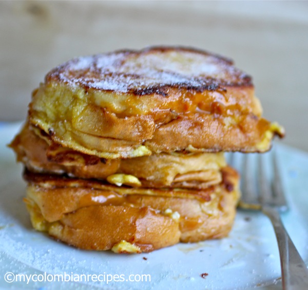 Dulce de Leche and Cream Cheese Stuffed French Toast