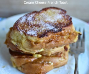 Dulce de Leche and Cream Cheese Stuffed French Toast