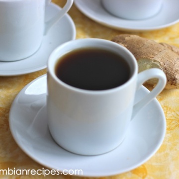 Agua de Panela con Jengibre (Sugar Cane and Ginger Drink)