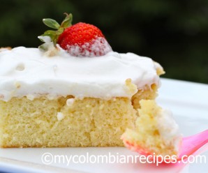 Receta de Torta de Tres Leches