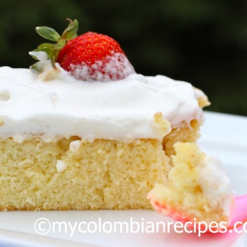 Receta de Torta de Tres Leches