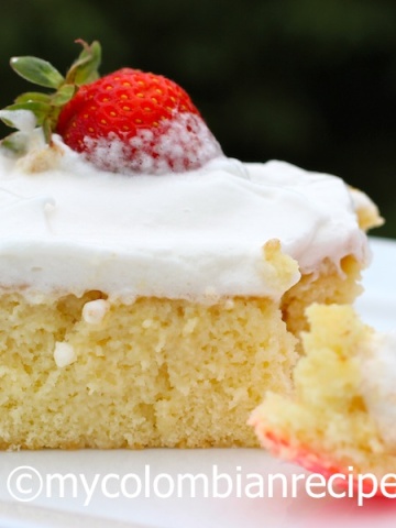 Receta de Torta de Tres Leches