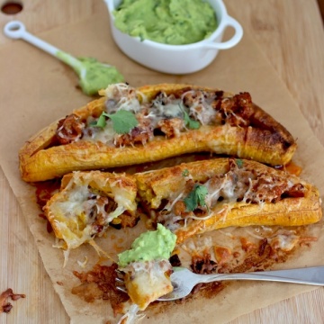 Ripe Plantains Stuffed with Chorizo