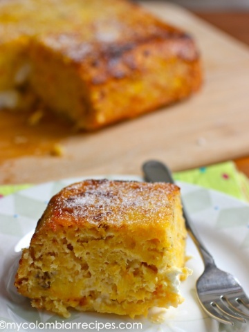 Torta de Maduro (Ripe Plantain and Cheese Cake)