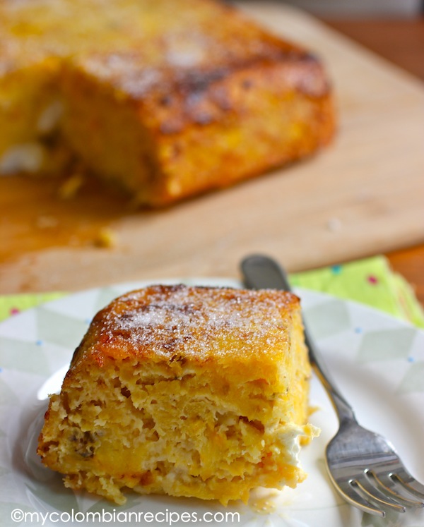 Torta de Maduro (Ripe Plantain and Cheese Cake)