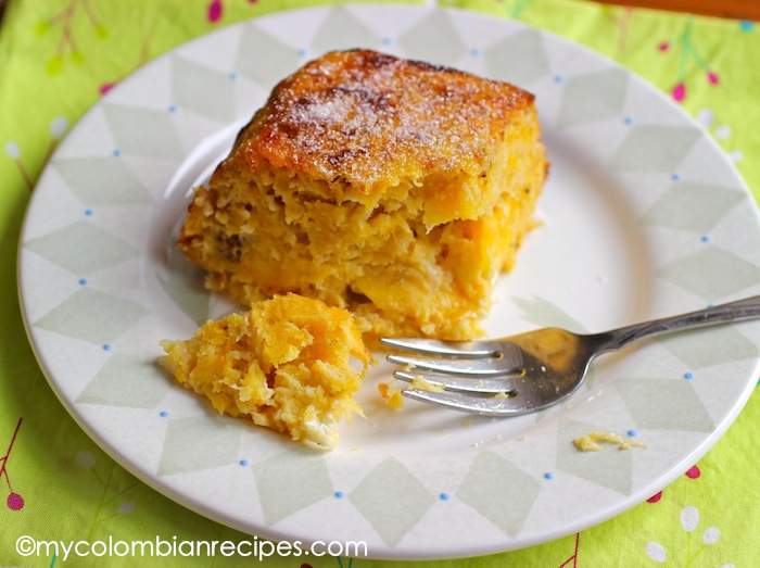 Torta de Maduro (Ripe Plantain and Cheese Cake)-My Colombian Recipes