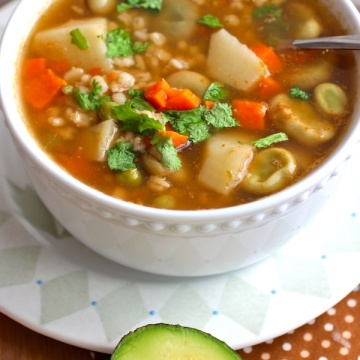 Barley and Fava Bean Soup