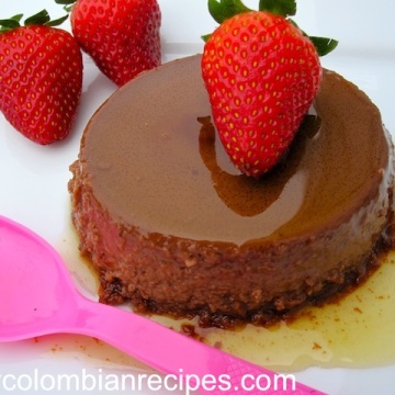 Receta de Flan de Chocolate