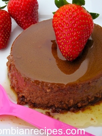 Receta de Flan de Chocolate