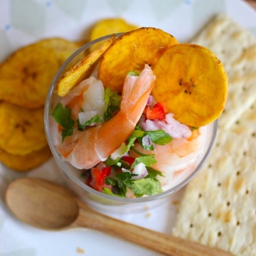 Ceviche de Camarón con Coco (Coconut Shrimp Ceviche)