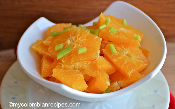 Chuyaco (Colombian Orange Salad)