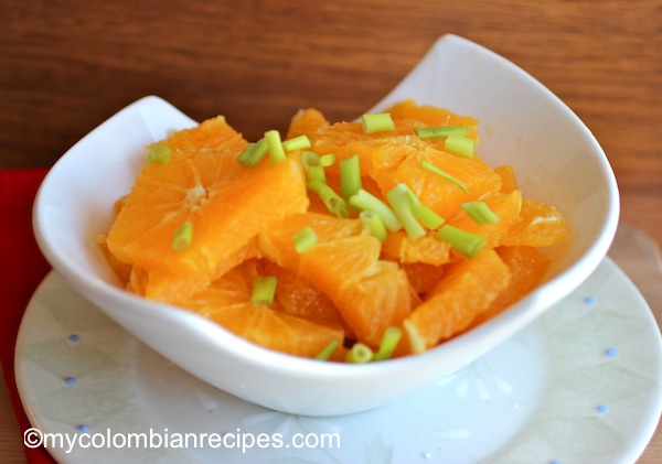 Chuyaco (Colombian Orange Salad)