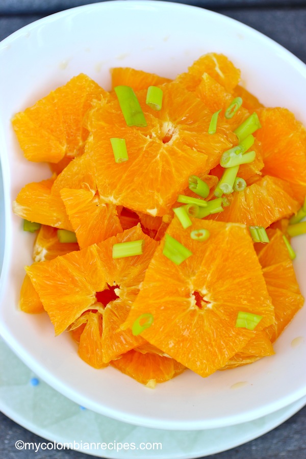 Chuyaco (Colombian Orange Salad)