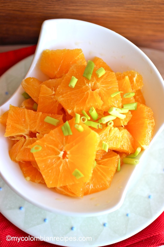 Chuyaco (Colombian Orange Salad)