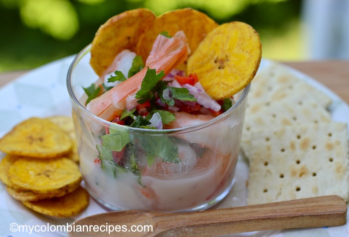 Ceviche de Camarón con Coco (Coconut Shrimp Ceviche)