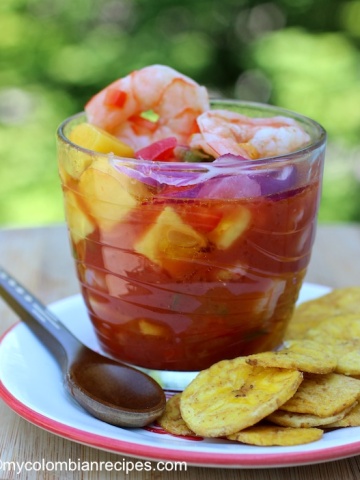 Ceviche de Camarones y Mango (Shrimp and Mango Ceviche)