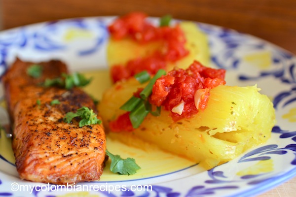 Baked Salmon with Cumin and Achiote