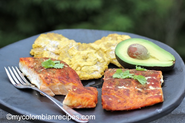 Baked Salmon with Cumin and Achiote