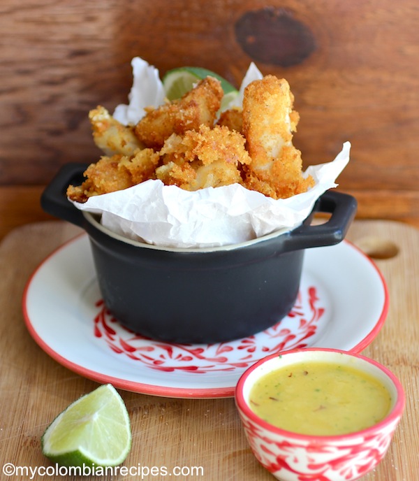 Chicharrón de Pescado con Ají de Mango (Fish Fritter with Mango Sauce)