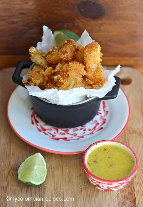 Chicharrón de Pescado con Ají de Mango (Fish Fritter with Mango Sauce)