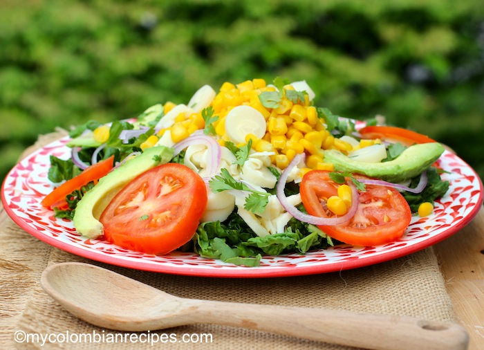 Ensalada de Palmitos y Maíz (Hearts of Palm and Corn Salad)