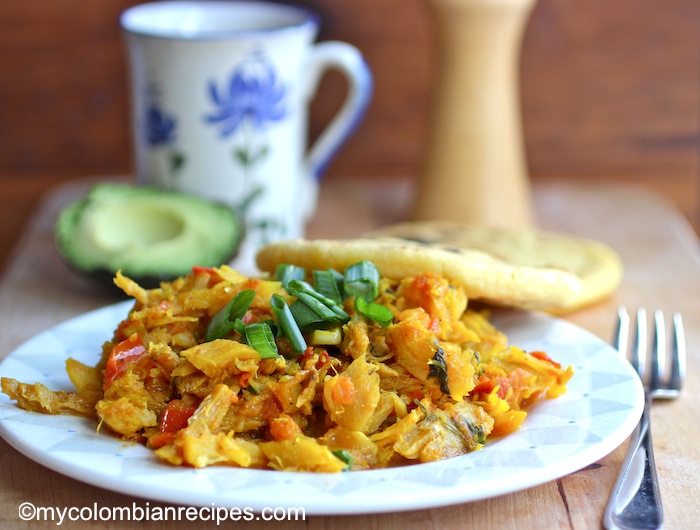 Picillo de Pescado ( Salted Fish with Tomato and Onions)