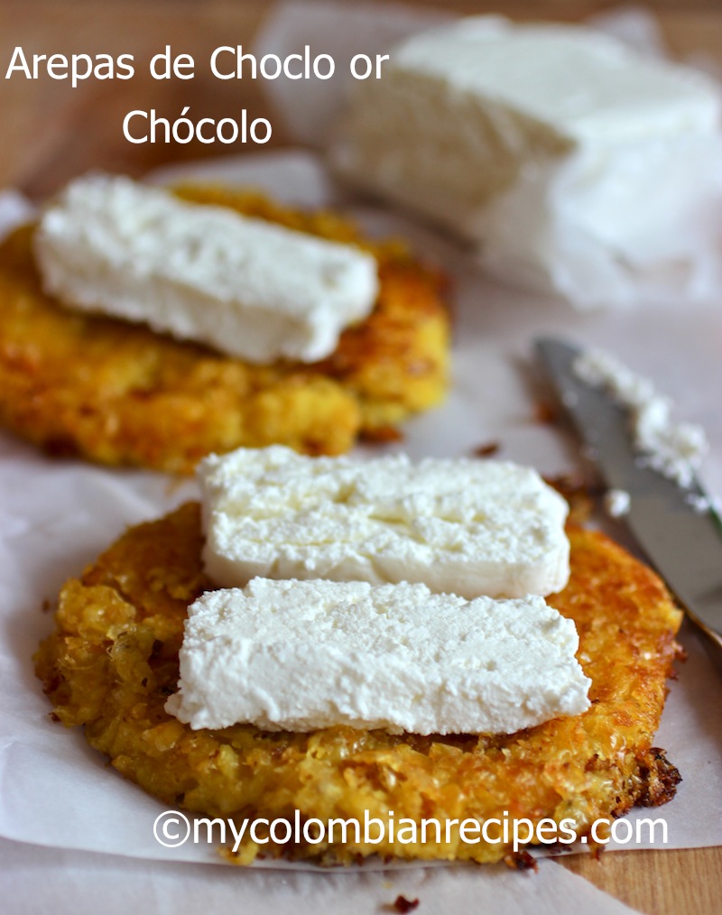 Arepa de chocolo colombiana