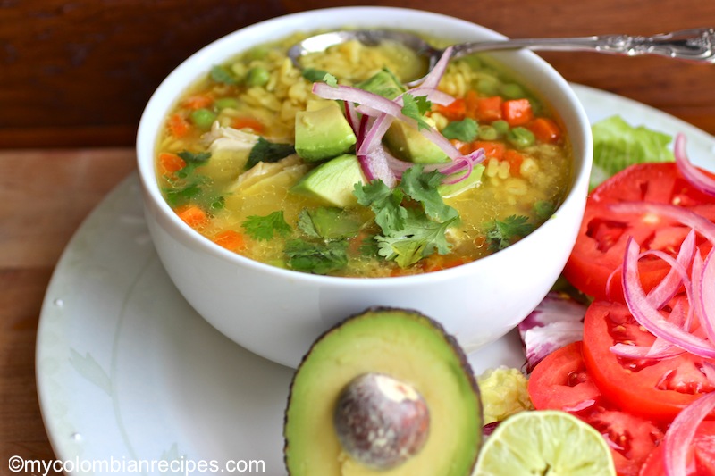 Sopa de Letras con Pollo (Alphabet and Chicken Soup)