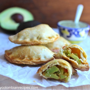 Avocado Empanadas with Cilantro Sauce