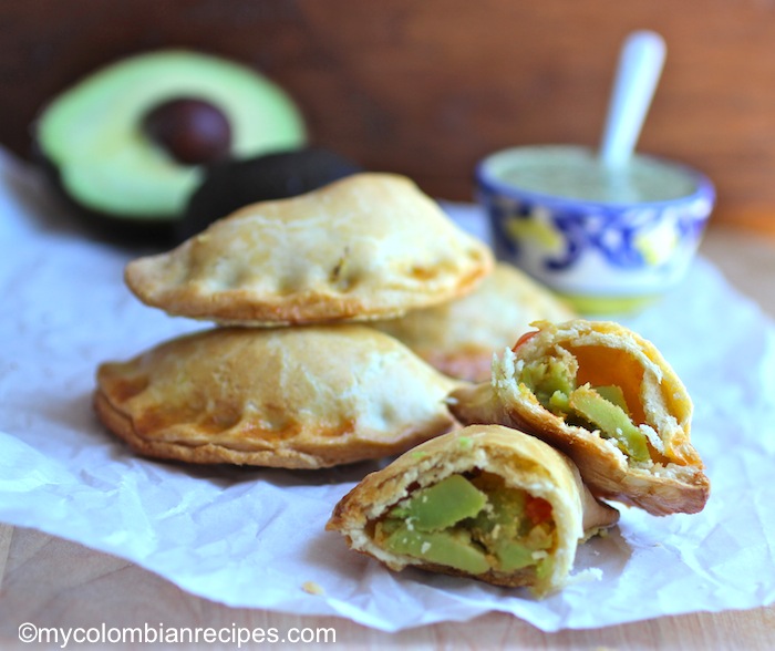 Avocado Empanadas with Cilantro Sauce