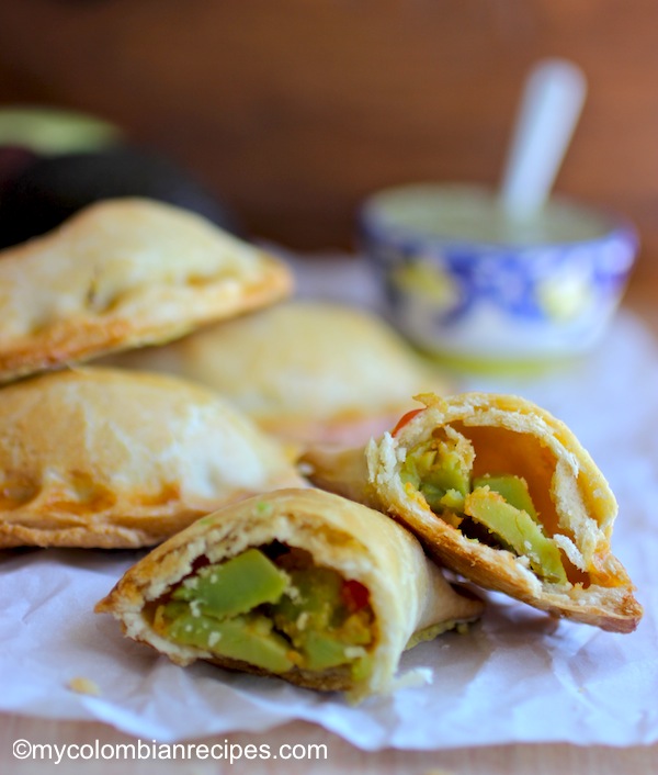 Avocado Empanadas with Cilantro Sauce