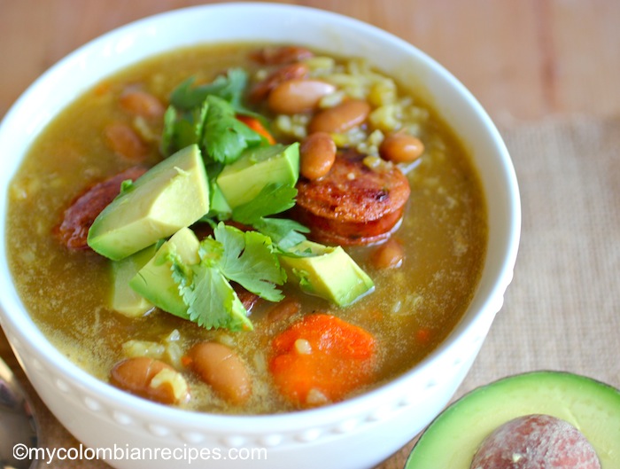 Bean and rice soup