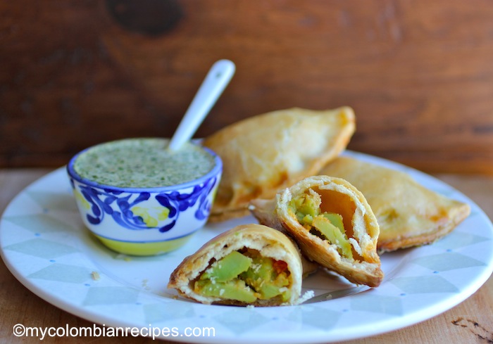 Avocado Empanadas with Cilantro Sauce